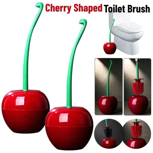 1 cute cherry-shaped lavender toilet brush  
red toilet brush  
creative toilet seat set  
toilet seat bathroom accessories  
250102