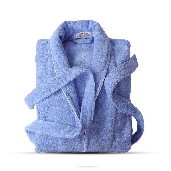 100% cotton terry robe for men and women - soft sleepwear and casual homewear