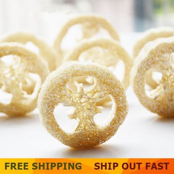 100 natural luffa sponge slices for handmade DIY soap making and cleaning tools