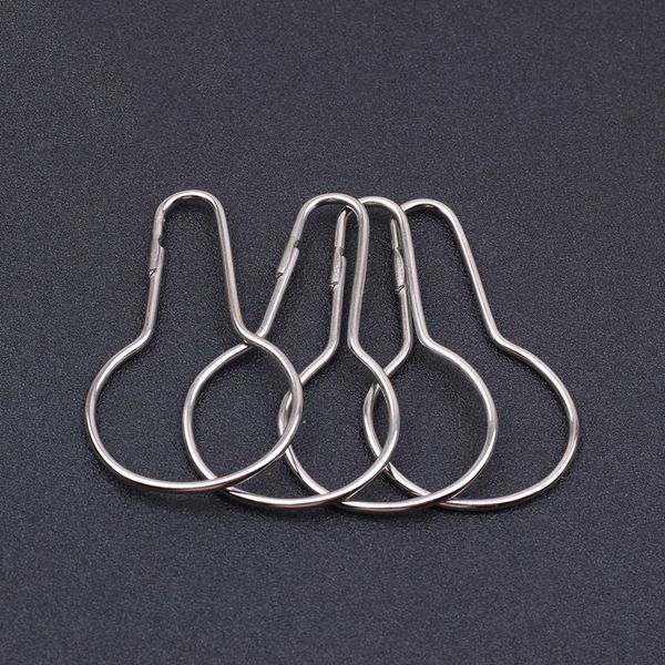 1000 new stainless steel chrome-plated shower curtain rings with easy-glide hooks for bathroom use