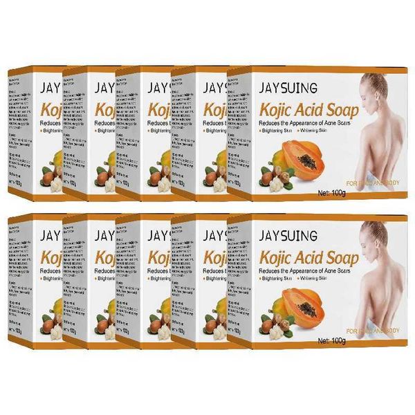 100g Kojic Acid Papaya Soap for Skin Brightening and Tone Enhancement