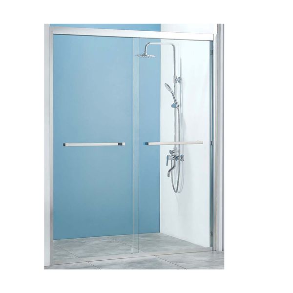 10mm tempered frameless glass sliding shower door for US bathrooms