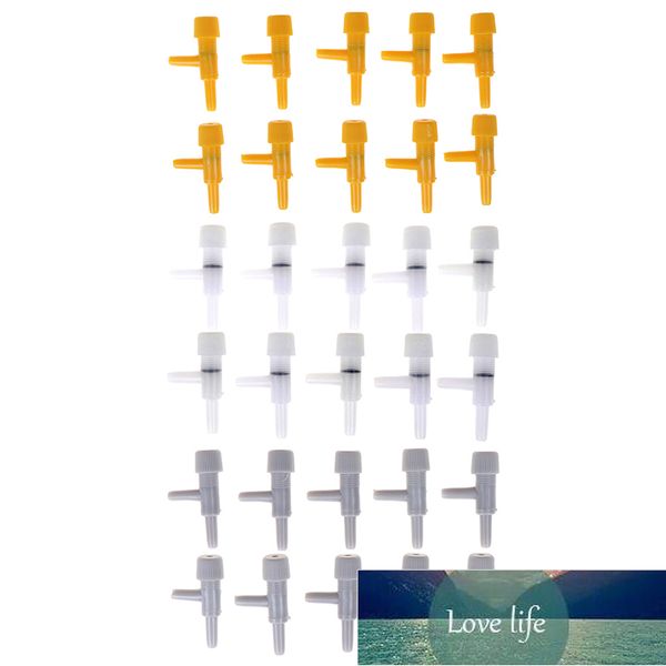 10PCS oxygen pump control valves for aquarium fish tanks, adjusting air volume with 4mm tube connections at factory prices