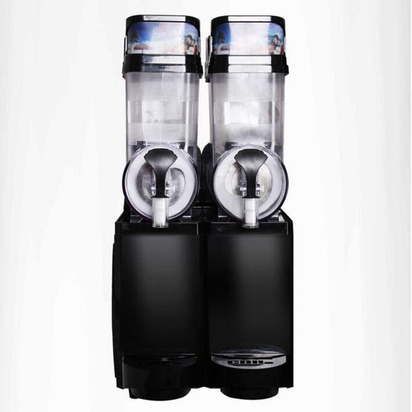 110V/220V Commercial Dual-Tank Snow Melting Machine for Cold Drinks and Smoothies
