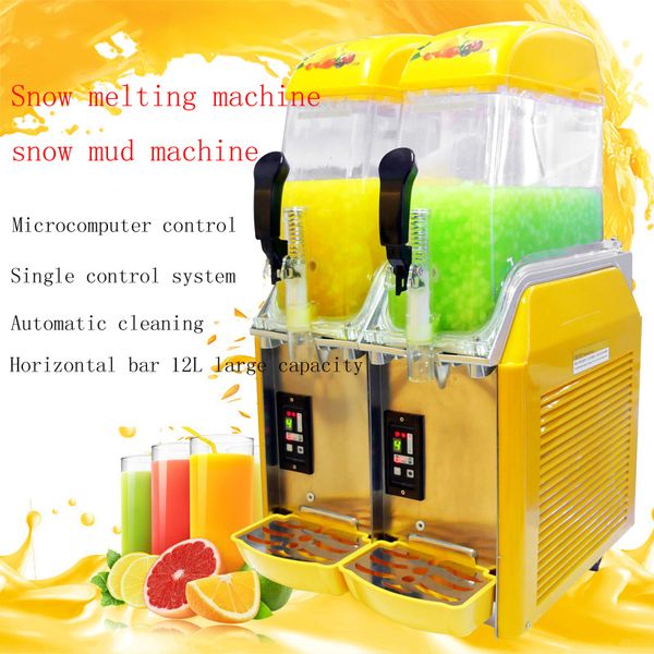 110V/220V snow melting machine for making slush, cold drinks, smoothies, granita, and sand ice