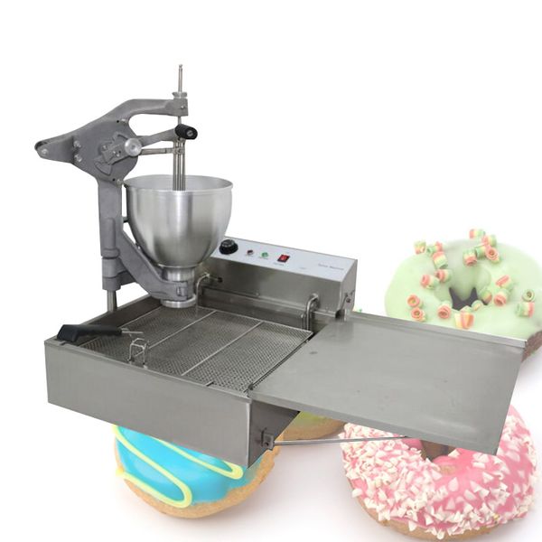 110V/220V stainless steel electric donut maker with spherical and floral molds