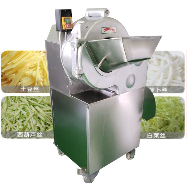 110V/220V versatile vegetable cutter for slicing potatoes, radishes, garlic, onions, peppers, and meat