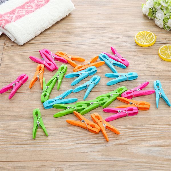 12 colorful plastic clothespins for hanging laundry, shipping included