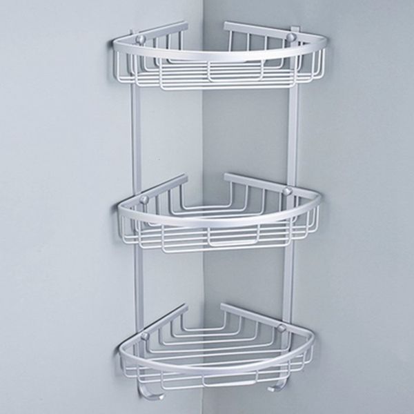 1/2/3-Tier Triangle Corner Shelf for Bathroom or Kitchen Storage