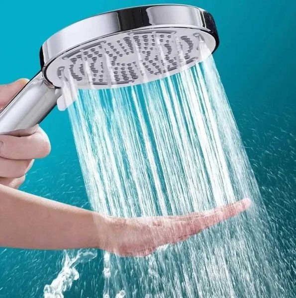 13cm large panel shower head with 3 spray modes, high-pressure water-saving design and generous flow for bathroom use