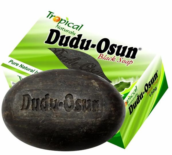 150g Trcal Dudu Osun Black Soap with Natural Ingredients, Shea Moisture, Honey, Cocoa, and Aloe