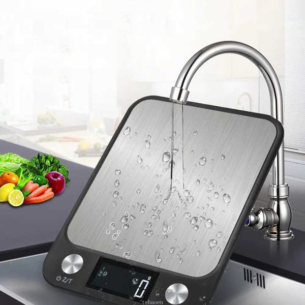 15kg/1g precision kitchen scale with stainless steel design for cooking, baking and coffee weighing