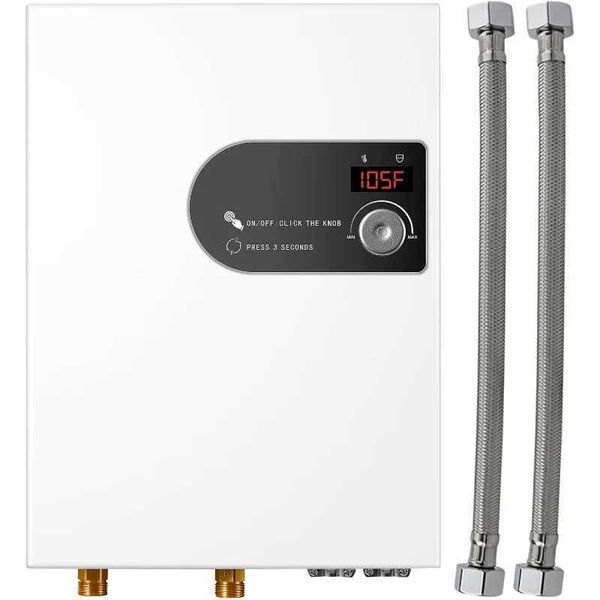 18KW upgraded electric tankless water heater with 240V self-modulating technology for water efficiency