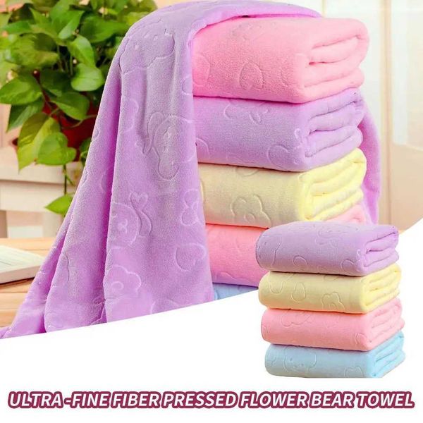 1pc Cute Bear Textured Lightweight Shower Towel Super Bath Fine Essentials Towel Absorbent Beach Bathroom Microfiber Sup C2d1 M240820

Adorable bear-patterned lightweight shower towel for bath and beach, highly absorbent microfiber bathroom essential