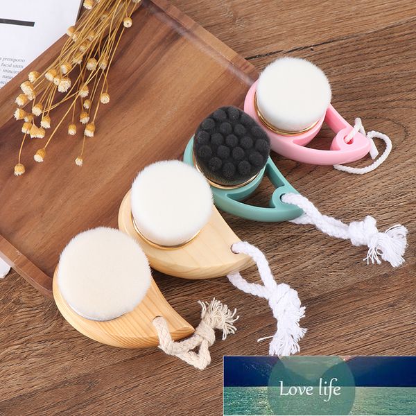 1pc facial brush for deep pore cleansing with soft fibers, gentle on skin