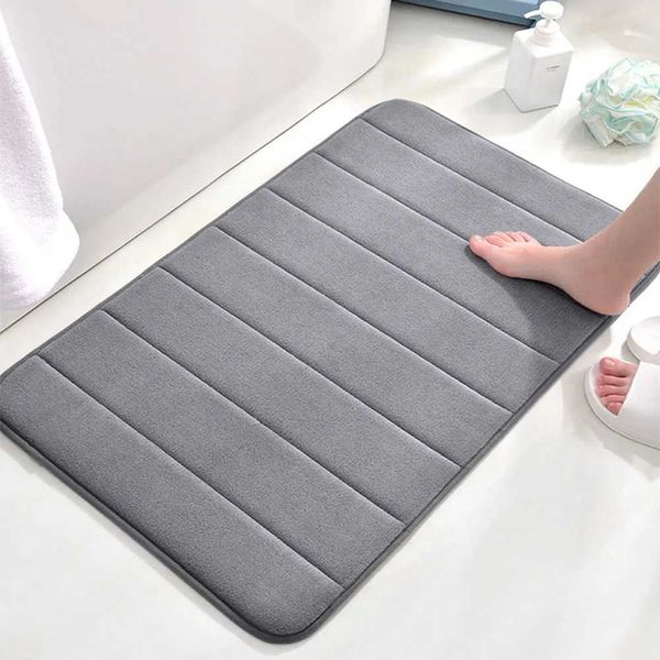 1pc Memory Foam Bath Mat Set 40x60CM with U-Shape Design for Bathroom, Absorbent Toilet Rug for Quick Drying, Ideal for Dropshipping C250102