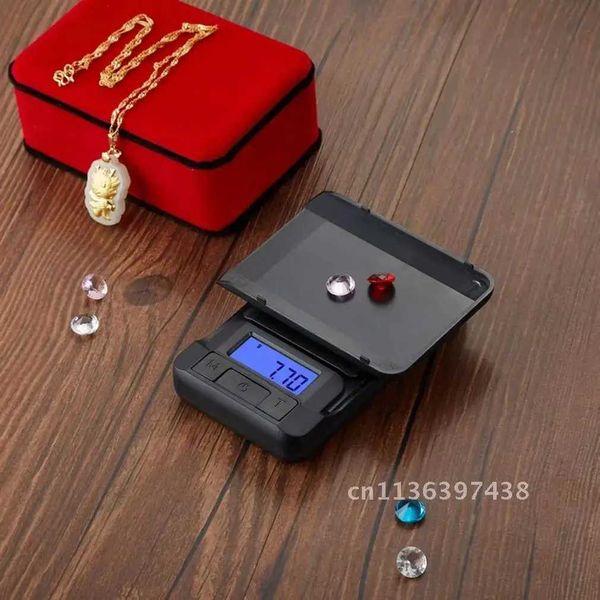 200g/0.01g 500g/0.1g Mini Digital Pocket Scale for Precise Jewelry Weighing with LCD Display and Portable Design