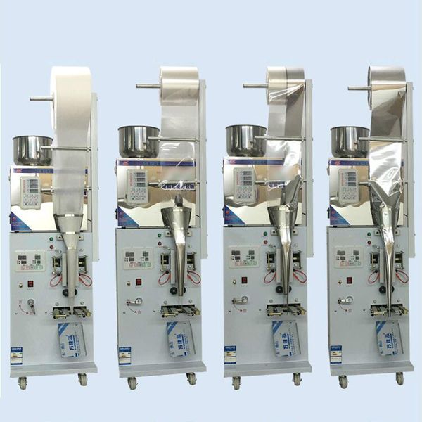 220V automatic granule and powder packing machine with screw filling and three-sided or back seal options