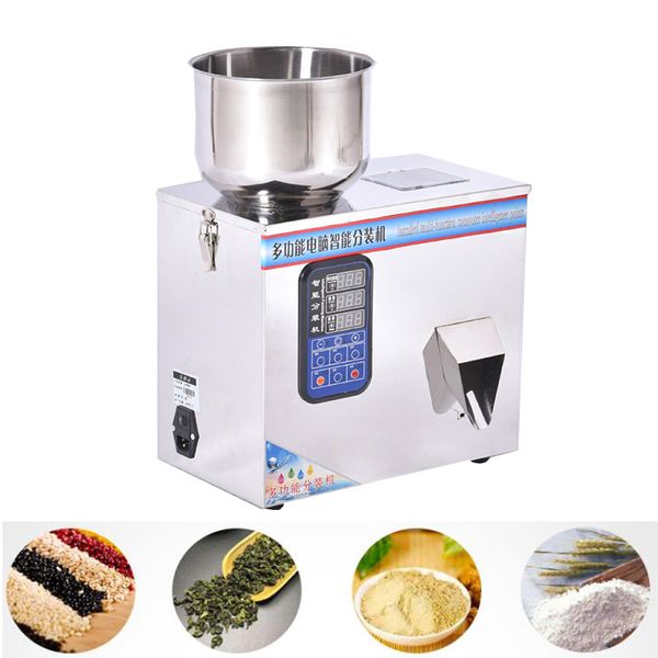 220W powder granule automatic weighing filling machine for packing coffee, tea, cat food and miscellaneous grains