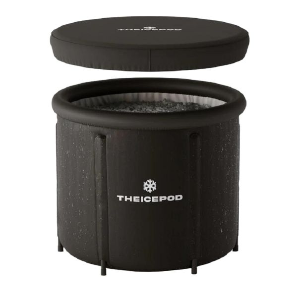 24 sturdy black nylon poles with thick PVC material for a high-quality insulated ice bath bucket