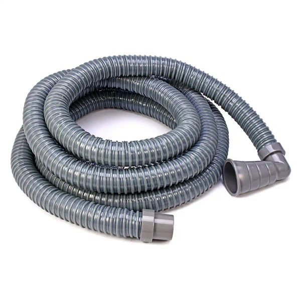 2-5M washing machine and dishwasher drain hose compatible with 32-42mm waste outlets, flexible stretchable water discharge tube