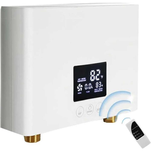 3000W 110V mini electric tankless water heater with remote for instant hot water