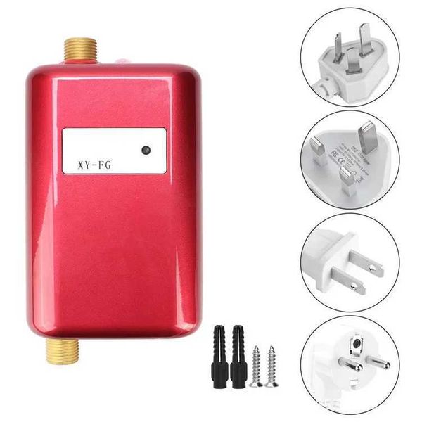 3000W Mini Electric Tankless Hot Water Heater - Compact and Stylish for Kitchen and Bathroom Use