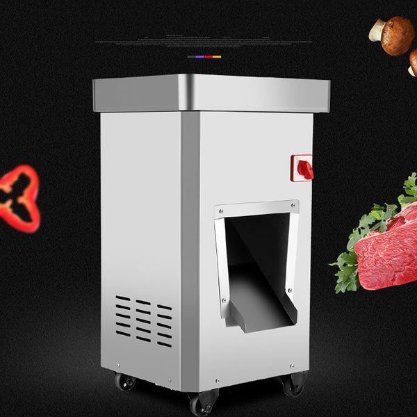 300kg/h commercial multi-function meat slicer with automatic removable knife group for efficient meat cutting