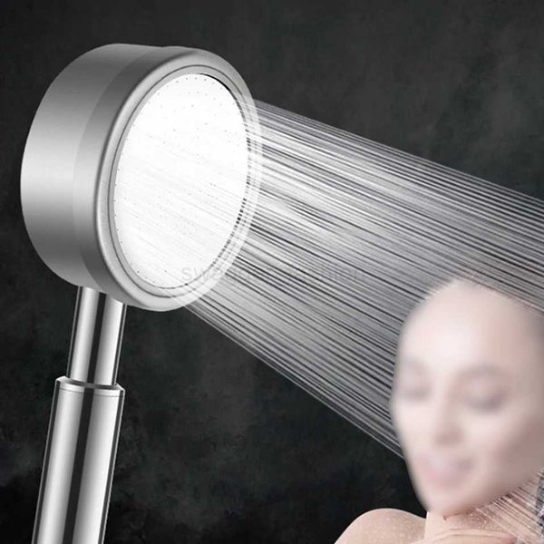304 stainless steel high-pressure round handheld rain shower head with 22cm total length