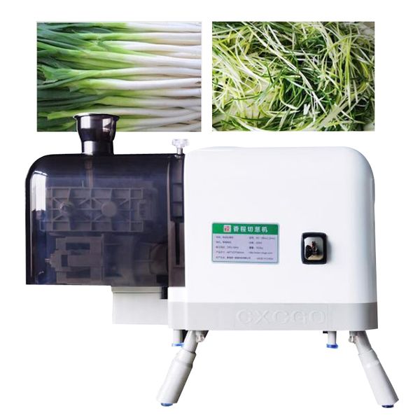 320W Automatic Vegetable Shredding Machine with Stainless Steel Blade for Commercial Green Onion Processing