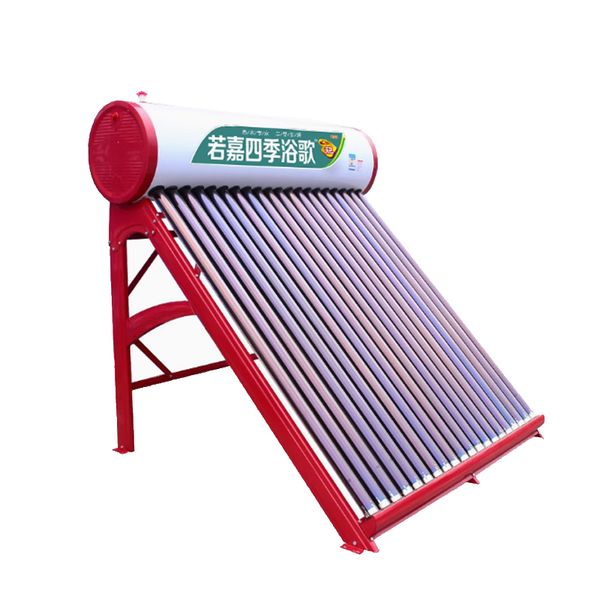 36-tube solar water heater for home use, stainless steel with photoelectric dual function and auto-fill system