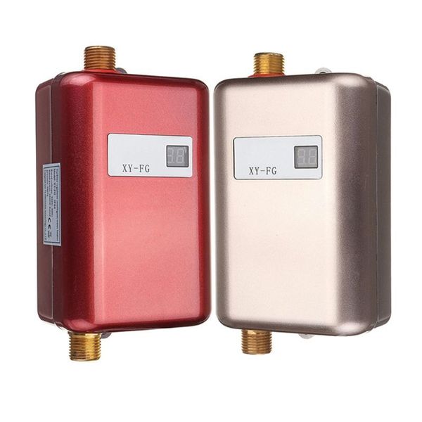 3800W mini tankless water heater with free shipping, instant hot water, thermostat, US plug, energy-saving, and waterproof design