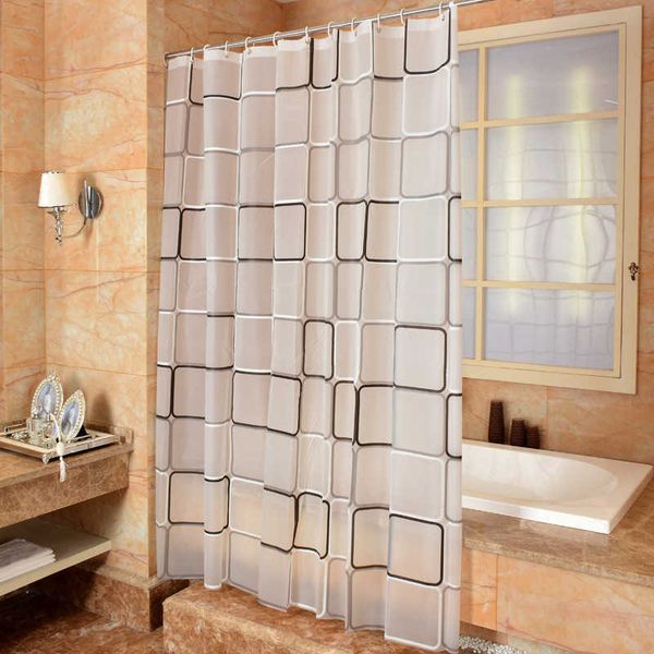 3D waterproof mildew-resistant PEVA bathroom curtain for shower