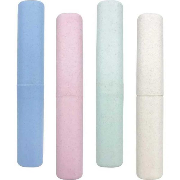 4 Pack Toothbrush Travel Case Portable Breathable Toothbrush Holder for Travel Business Camping Toothbrush Case  

Rewritten:  
4-pack portable breathable toothbrush holders for travel, business, a...