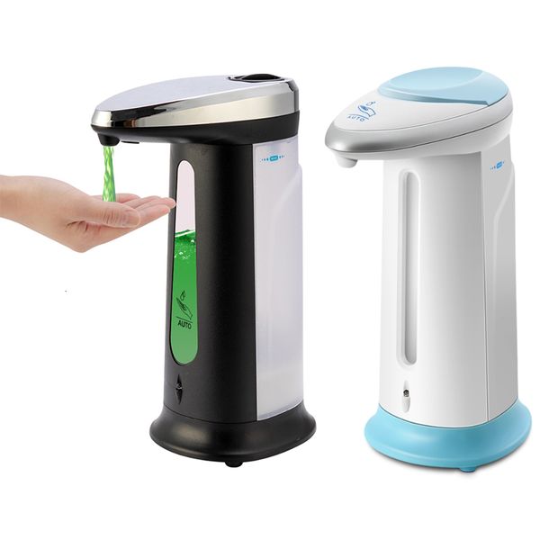 400ml automatic liquid soap dispenser with smart sensor for touchless use in kitchen or bathroom