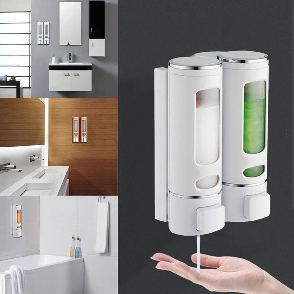 400ml wall-mounted single soap dispenser for shower, shampoo, and liquid soap in bathrooms
