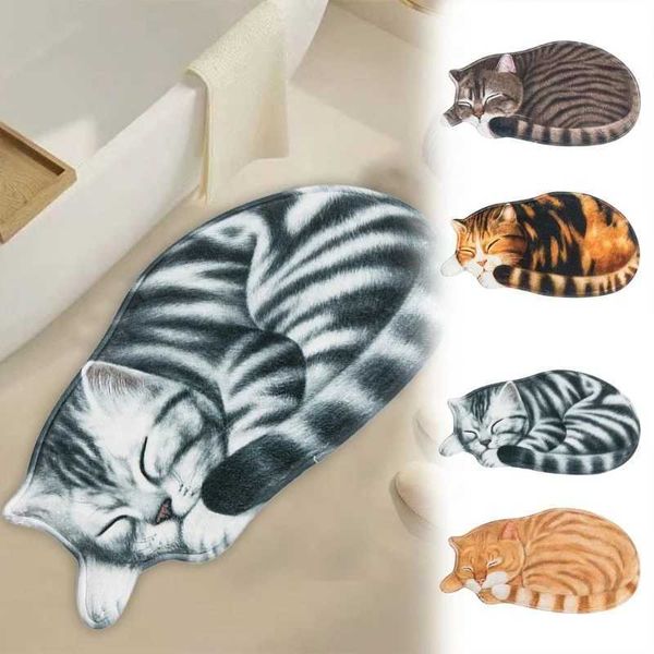 448B Shaped Absorbent Doormat Non-Slip Welcome Rug for Home Bathroom Bedroom