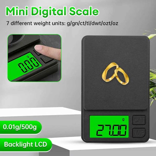 500g/0.01g kitchen coffee scale with timer, USB charging, high-precision espresso scale for baking accessories and gifts