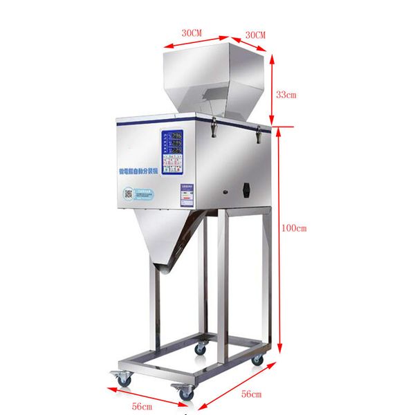 50-3000g large automatic filling machine for flour, grain, seed, tea, screw coffee beans, and cat food packaging