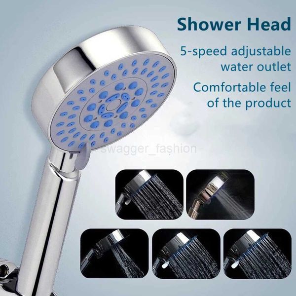 5-mode adjustable high-pressure showerhead with water-saving nozzle, anion filter, and spa features for home bathrooms