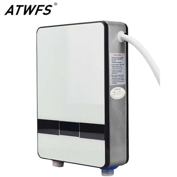 6500W 220V smart touch tankless water heater with thermostat for instant hot water