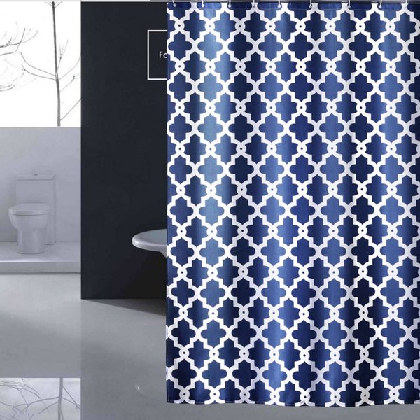 72x72 inch antibacterial polyester shower curtain for bathroom, travel or hotel use