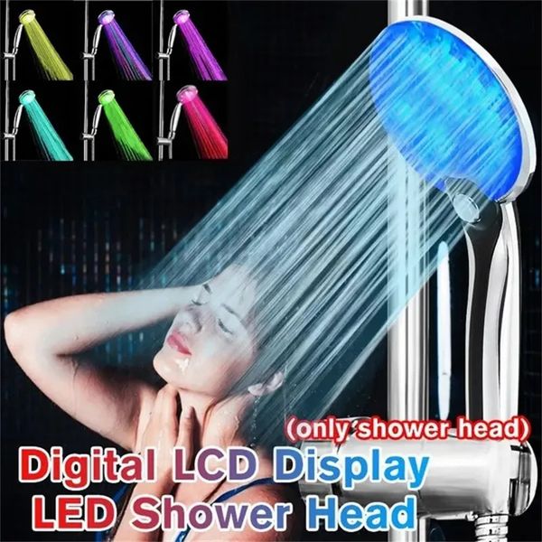 7-color LED shower head with romantic lighting for home bathrooms