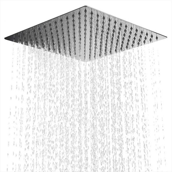 8/10/12 inch stainless steel square high-pressure rainwater shower head W240730