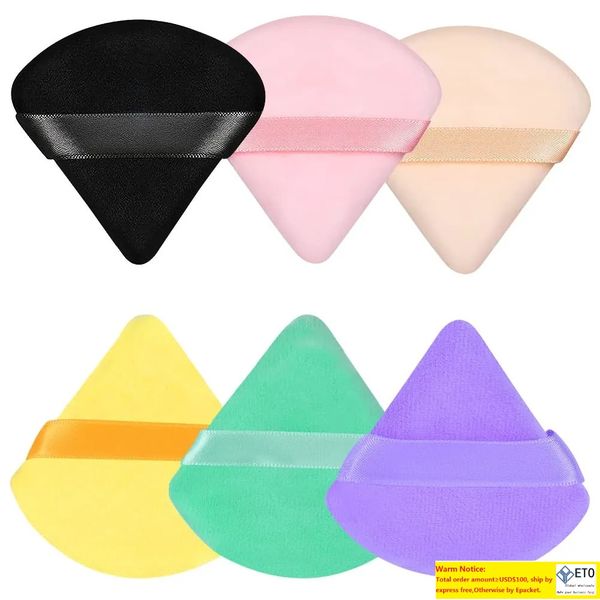 9-color soft triangle makeup sponges for face and body foundation application