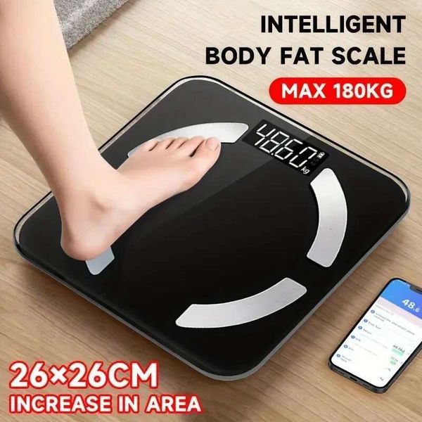 Accuway Smart Body High Precision Bluetooth Weight Scale featuring HD Display and Mobile App Connectivity for BMI, Fat, and Muscle Tracking