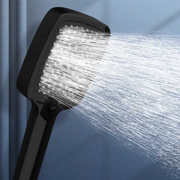 Adjustable high-pressure water-saving shower with one-key stop feature for bath accessories