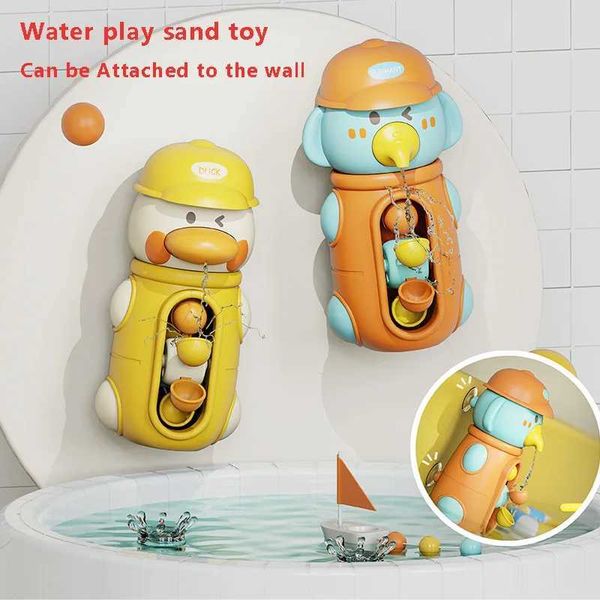 Adorable baby bath toys featuring cute ducks and elephants with a fun waterwheel for summer play and shower gifts