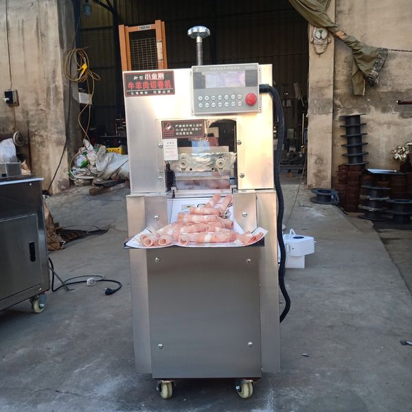 Affordable high-quality lamb roll slicer machine for beef and mutton, ideal for cutting ham and lamb meat