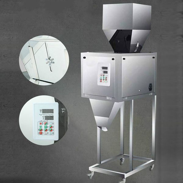 Automatic coffee, flower tea, and cat food packaging machine with 50-5000g weighing capacity